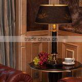 Black Jade Brass Decorative Living Room Table Lamp With Lampshade thumbnail-1