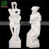 White Marble Stone Abstract Statue Carving thumbnail-2