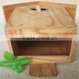 Wood Artificial Bird Nest for Round Wood Window thumbnail-5