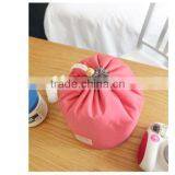 New Han Edition Cylinder Large Volume Waterproof Draw String Washing Digital Multifunctional Travel to Receive Cosmetic Bag thumbnail-4