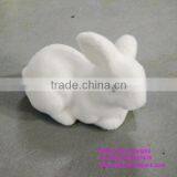 H080612 Fake Green Grass Rabbit Small Plastic Rabbits Artificial Decorative Rabbit thumbnail-4