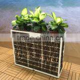 Garden Furniture Planter Wicker Rattan Flower Pot thumbnail-3