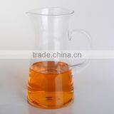 China Factory Handmade Straight Carafe Drinking Water Glass Pitcher Glass thumbnail-1