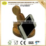 eco-friendly natural handmade wooden phone holder
