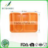 Corn Starch Long-lasting Affordable Bamboo Fiber Divided Dinner Plate thumbnail-1