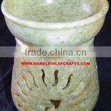 Indian Handicraft Stone Aroma Lamp thumbnail-1