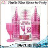 NBRSC Promotional Disposable Party Plastic Wine Glasses Party Drinking Cup Champagne Goblet thumbnail-3