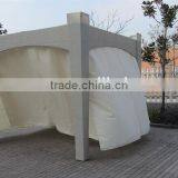 Poly Rattan Gazebo With Curtain thumbnail-3