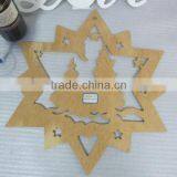 Wooden Tree Star Xmas Decoration thumbnail-1