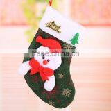 China Personalized Fabric Applique Kit Socks Holders Wool Felted Bulk Christmas Stockings Adorned With Elk Santa Claus Bear Tree thumbnail-3