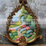 Old Factory Style Antique Gold Fancy Picture Frames thumbnail-2