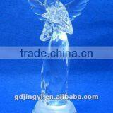 Acrylic Christmas Angels Figurines Hold a Heart With LED Light thumbnail-2