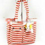 CANVAS WOMAN BEACH BAG thumbnail-1