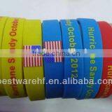 Glowing in Dark Bulk Cheap Adult Silicone Bracelets thumbnail-5
