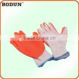 A1001 DKG-04 Colorful Rubber Palm and Fingertips Coated Nylon Gloves