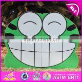 2017 New Design Double Sided Frog Wooden Kids Toy Storage W08C213 thumbnail-3