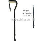 New Design Adjustable Aluminum Alloy Metal Folding Cane Walking Sticks Adjustable Height and Non Slip Rubber Base Walking Stick thumbnail-3