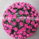 30CM Pink Artificial Rose Ball Decoratice Flower Ball Plastic Rose Ball thumbnail-1