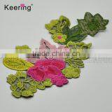 Wholesale Nice Flower Iron Patch Sticker Embroidery Patch From Keering WEF-753 thumbnail-2