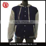 Button Closed Strip Hoody Jacket Mens Polyester Jacket thumbnail-3