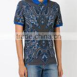 Modern Fashion Design Paisley Print Polo Shirts Men thumbnail-4