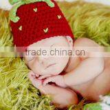 Fashion Winter Child Hat Crochet Strawberry Hat thumbnail-3