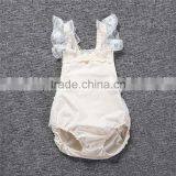 S17535A 2017 Newborn Baby Girls Flower Bodysuits Lace Romper thumbnail-2