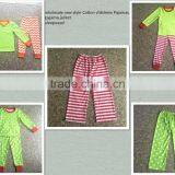2017 Hot Sale in Any Season Latest Style Wholesale Sleep Sleepwear Clothes Knits Girls Kids Cotton Childrens Pajamas thumbnail-1