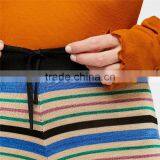 2017 OEM Womens Baggy Long Trousers Striped Knit Flare Pants thumbnail-5