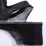 Polyester Hollow Patchwork Girs Push up the Sports Bra thumbnail-5