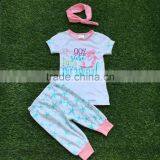 Kids Clothes Girls Boutique Clothing Set Girls Summer Outfits I am 99% Sure I am a Mermaid Outfits With Headband thumbnail-1