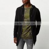Men's Cotton Zipper-up Longline Hoodies thumbnail-1