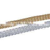 Gold&Silver Flat Wide Glossy PU Leather Cord thumbnail-2