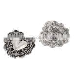 Heart Antique Silver Zinc Based Alloy Metal Sewing Buttons thumbnail-3