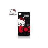Flexible plastic / pc / tpu dirtproof Enviroment friendly Cute hello kitty apple iphone 4 hard cases