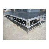 Removable Adjustable Aluminum Stage Platform For Outdoor Concert / Wedding Ceremony