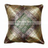 Silk Brocade Cushion Cover , Handlooms Indian Handicraft Exporter thumbnail-1