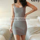 Fashion Women Sexy Backless Basic Dresses Sleeveless Slim Vestidos Vest Tanks Bodycon Dress Strap Solid Party Dress thumbnail-5