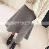 Custom Autumn Skirts Casual Women Long Woolen A-line Skirts,Fashion Thick Winter Woolen Long Skirts For Women thumbnail-6