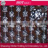 rope white polyester lace embroidery fabric for lady dress garment