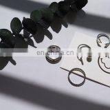 4PCS/Set Punk Handsome Silver Rings for Unisex Knuckle Ring Set thumbnail-6