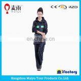 High Quality Hot Sale Balck Reflective Pvc Raincoat for Women thumbnail-4