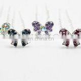 crystal butterfly hair bobby pin