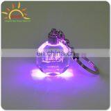 OEM Design Logo Crystal Keyring Small 3d Laser Engraved Led Crystal Keychain thumbnail-2