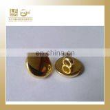 High Quality Gold Metal Sewing Button in Hang Plating