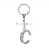 26 Letter Available Alphabet Rhinestones Metal Keychain thumbnail-4