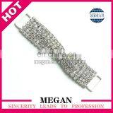 Silver Rhinestone Connectors Bikini& Crystal Connectors for Garment Accessories thumbnail-2