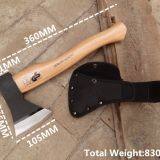 360mm Length Hickory Handle Hand Cutting Tools Steel Axe thumbnail-2