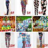 Mom Kids Leggings Women Baby Xmas Christmas Chevron Flower Pants Santa Snowflake Snowman Print Trousers Slim Casual Tights Pants thumbnail-6