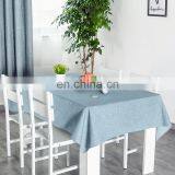 Wholesale Ready Made Solid Color Modern Fashion Waterproof Stain Resistant Rectangle Fancy Table Cloth thumbnail-5